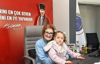 Miniklerden Başkan Teyzelerine anlamlı ziyaret