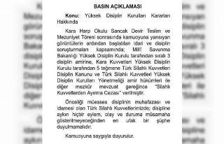 MSB: "5 Teğmen ve 3 sıralı amire ’Silahlı...