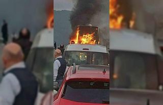 Muğla’da otobüs yangını