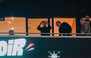 Ole Gunnar Solskjaer, Samsunspor maçını tribünden...