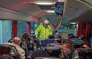Otobüslerde emniyet kemeri denetimi