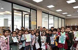 Şahinbey Millet Kütüphanesi’ne öğrencilerden...