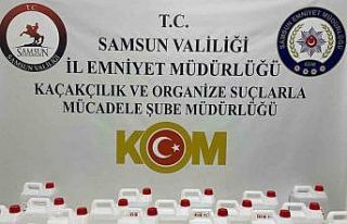 Samsun’da 80 litre kaçak etil alkol ele geçirildi