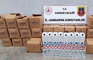 Samsun’da jandarma 755 litre etil alkol ele geçirdi
