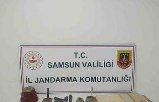 Samsun’da jandarma tarihi eser ele geçirdi