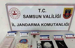 Samsun’da uyuşturucuyla yakalanan şahıs gözaltına...