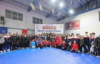 Sarayköy’de geleceğin pehlivanları mindere çıktı