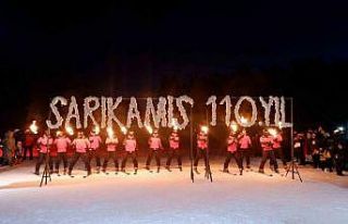 Sarıkamış şehitleri anısına meşaleli kayak...