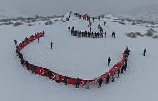Sarıkamış Şehitleri için 1900 rakımlı yaylada...