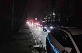 Sarıyer’de hız yapan sürücü aracıyla ormanlık...