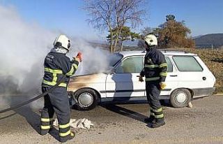 Seyir halinde bir anda alev aldı