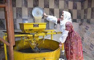 Şırnak’ta sofralara ulaşan tahin su değirmeninde...