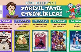 Söke’de çocuklar yarıyıl tatilinde etkinliklerle...