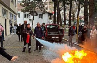 SUBÜ personel ve öğrencilerine yangın eğitimi...
