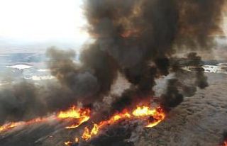 Sultan Sazlığı temizlenmek için yakılıyor