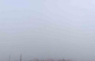 Tarihi Karahisar Kalesi sis nedeniyle gözlerden kayboldu