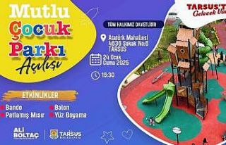 Tarsus’ta ’Mutlu Çocuk Parkı’ açılıyor