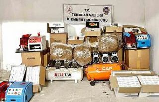 Tekirdağ’da kaçakçılık operasyonlarında 13...