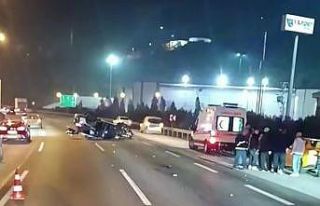 TEM’de takla atan cipten fırlayan sürücü hayatını...