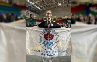 Trabzonlu bayan tekvandocu Türkiye ikincisi oldu