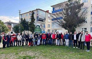 Trafik kazasında ölen Samsunpor taraftarı anıldı