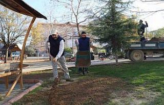 Turgutlu’nun park ve bahçelerinde yoğun çalışma