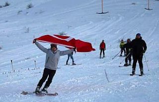 Türkiye’nin göl manzaralı kayak merkezinde sezon...