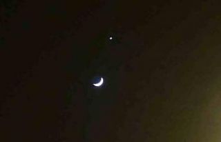 Van semalarında ay ve yıldız görsel şölen sundu