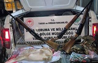 Van’da yasa dışı avlanan 6 şahsa 70 bin 590...