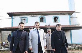 Yanan cami yeniden inşa edilecek