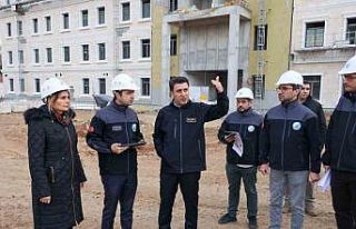 Yeni Valilik ve İl Emniyet Müdürlüğü bina inşaatında...