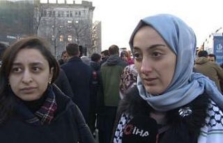 Yeni yılın ilk günü Galata Köprüsü’nde düzenlenen...