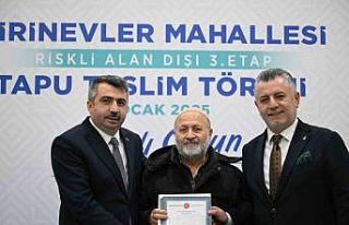 Yıldırım’da Tapu sevinci