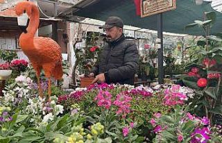Ağabeyinden hatıra kalan çiçekçi dükkânını...