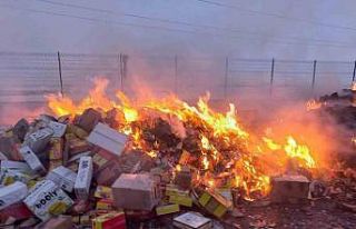 Ağrı’da 23 kamyon dolusu güvenilir olmayan gıda...