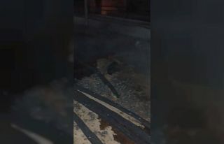 Ahırda çıkan yangın söndürüldü