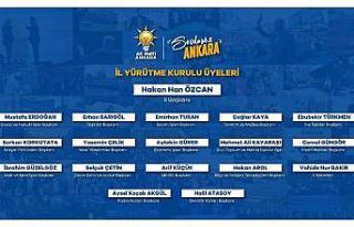 AK Parti Ankara İl Yürütme Kurulu listesi açıklandı