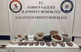 Alaçam’da kaçak tütün mamülleri operasyonu