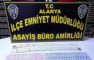 Alanya’da kumar baskınına 92 bin 470 TL para cezası