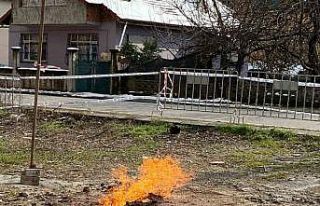 Altı gündür yanan metan gazının başından biran...