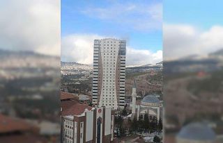 Ankara’da bir binanın 18. katında yangın