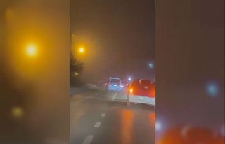 Asker konvoyunda trafiği tehlikeye attılar, ters...