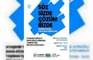 Ataşehir’de halk buluşmaları başlıyor: "Söz...