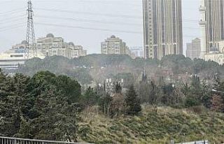 Ataşehir’de kar yağışı başladı