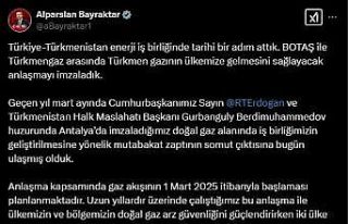 Bakan Bayraktar: "Türkiye-Türkmenistan enerji...