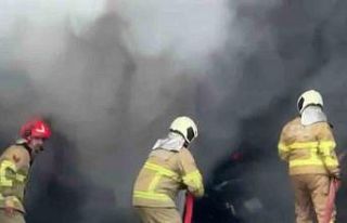 Bartın oto saniyede korkutan yangın