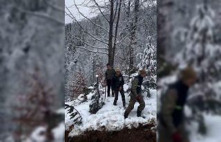 Bartın’da beklenen kar yağışı başladı