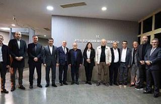 Başkan Çerçioğlu ve ilçe belediye başkanları...