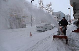 Belediyeden karla mücadele