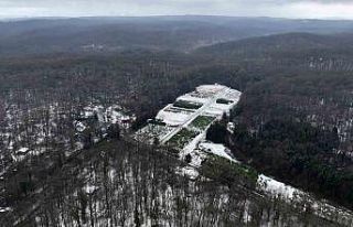 Belgrat Ormanı beyaza büründü, hayran bırakan...
